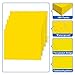 Zzrywuty 50 Packs Yellow Two Pocket File Folders with Business Card Slot,Textured Paper,Letter Size,Holds 100 Plus Sheets for School,Office,Business