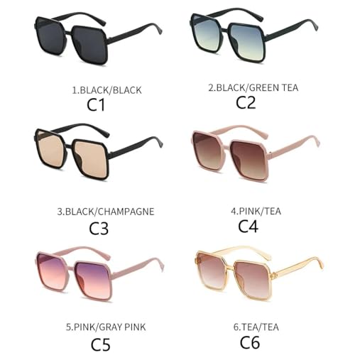 Sunglasses UV400 Protection | Oversized Frame Gradient Lens | for Women Men Outdoor Sports & Driving 7