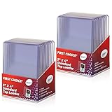 2 180pt Top Loader Packs - 10 Toploader Per Pack - 20 Pieces Total - for Thick Baseball, Football, Basketball, Hockey and Memorbilia