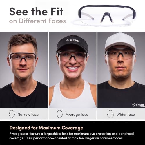 Image of CRBN Pickleball - Pivot Pickleball Glasses and Replacement Lenses - for Sun and Impact Eye Protection