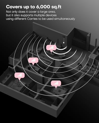 Image of Cell Phone Booster Cover 6000 sq ft, Boost 5G 4G LTE Signal for All US Carriers, Cell Phone Signal Booster for Home Office, APP Support, FCC Approved