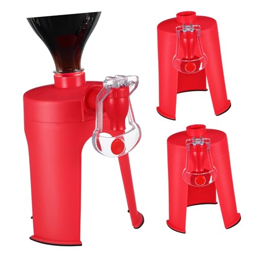 FELTECHELECTR Creative Drink Dispenser Stand Dispenser with Faucet for Carbonated Beverages Easy to Use Food Grade for Home Office Parties