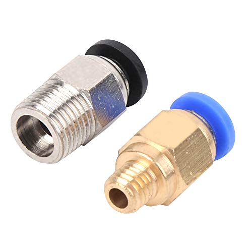 20 Peças de Conexão Pneumática Reta para Impressoras 3d Bowden Ex Pc4-m10 Pc4-m6, Fácil de Instalar,