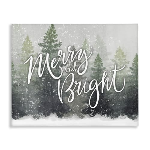'Merry & Bright Scenic Niveous Winter Forest'| Canvas Art