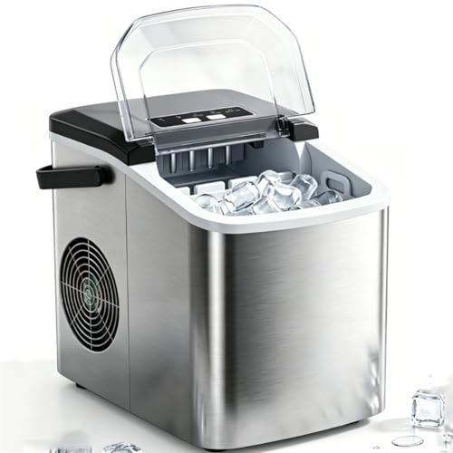 Fabricadora de hielo Laamiasm I01 12 kg 1.5 L tanque miniatura 1