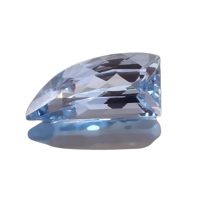 Aigue-marine en vrac 18x9 mm, pierre naturelle à facettes pour collier et pendentif DIY