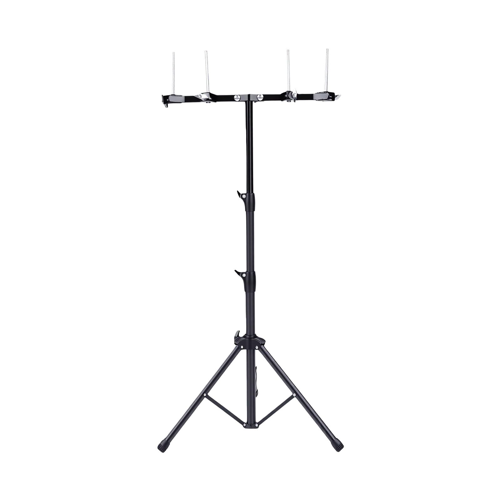 Sxhlseller Doppelter Cowbell-Percussion-Ständer |Robustes Stahl-Montagegestell, Verstellbarer 53,5–110,5 Cm Großer Halter für Live-Auftritte und Schlagzeug