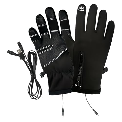 Gants chauffants électriques USB tactiles pour trajets quotidiens et randonnée