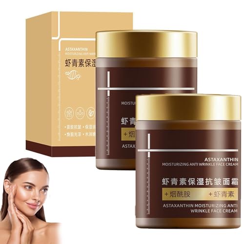 Astaxanthin Vitamin C Doppel-Anti-Aging-Creme, Astaxanthin-Gesichtscremes für Frau, natürliche tiefe Hydratation Lotion für alle Hauttypen (2pcs) Astaxanthin Vitamin C Doppel-Anti-Aging-Creme, Astaxanthin-Gesichtscremes für Frau, natürliche tiefe Hydratation Lotion für alle Hauttypen (2pcs)