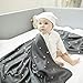 DONO&DONO All Seasons Cotton Cuddle Blanket for Babies and Kids (Gray Dot)