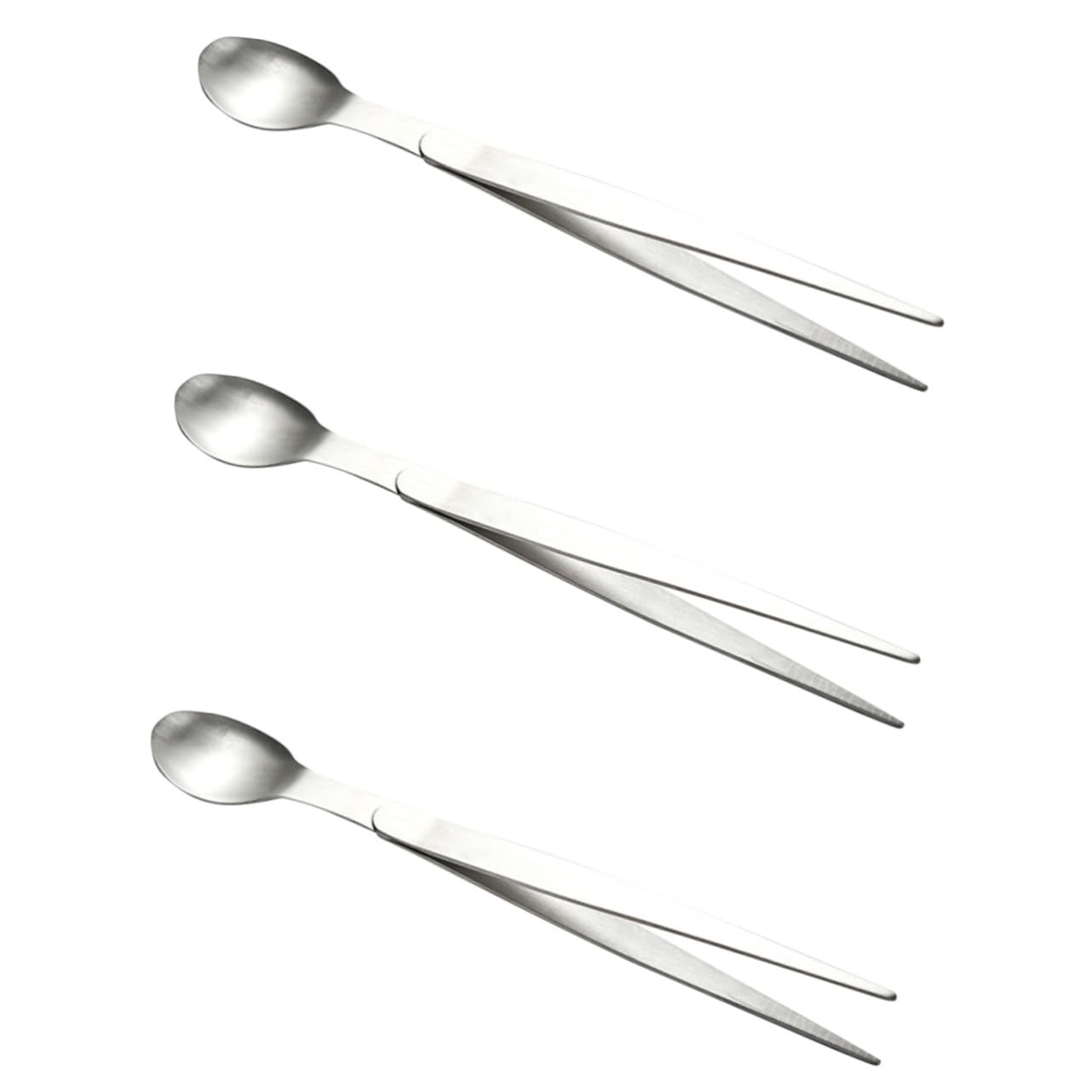 Cuillères de dégustation petites en inox pour chef cuisinier et restaurant lot de 3