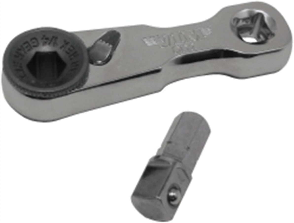 DD2 1/4" Mini Ratchet Double Square Drive, Offset Female Sq. dr. in Handle