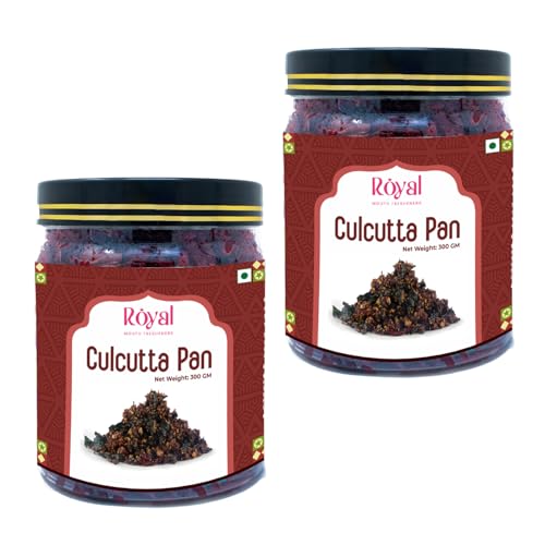 Royal Calcutta Meetha Paan Mukhwas - (Pack of 2 x 300 gm Jar Each) | Authentic Indian Sweet Paan Mouth Freshener | Post Meal Digestive & Breath Freshener | Supari Free | Natural Ingredients