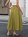 ELLEVEN Womens Bubble Maxi Long Skirt with Pockets Flowy Puffy Hem Elastic Waist Casual Lightweight Balloon Skirt Y2k Elegant Ruffle A-Line Classic Skirt Spring Summer 2026 Green Small