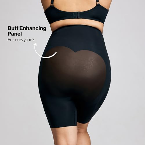 Image of NYKD by Nykaa Bonded Seamless Tummy and Thigh Shapewear | High Waist, Regular fit -NYSH31
