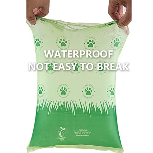 Poop Mate Dog Poop Bags - Unscented Water & Leak Proof Dog Waste Bags With 1 Dispenser, Eco Friendly Poop Bags, 120 Bags (8 Rolls) #TOP1