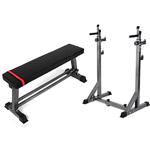 FYJK Juego de Pesas con Mancuernas Juego de Soportes de Potencia con...