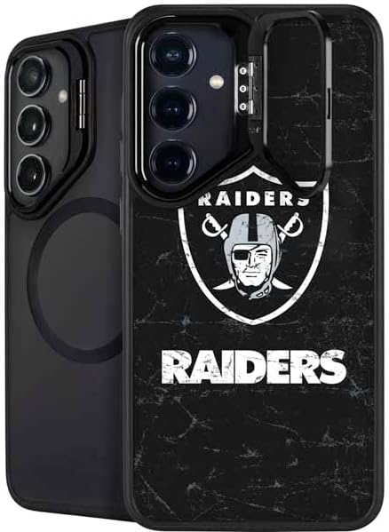 Skinit Kickstand Phone Case Compatible with Galaxy S25 - Officially Licensed NFL Las Vegas Raiders Team Jersey Design