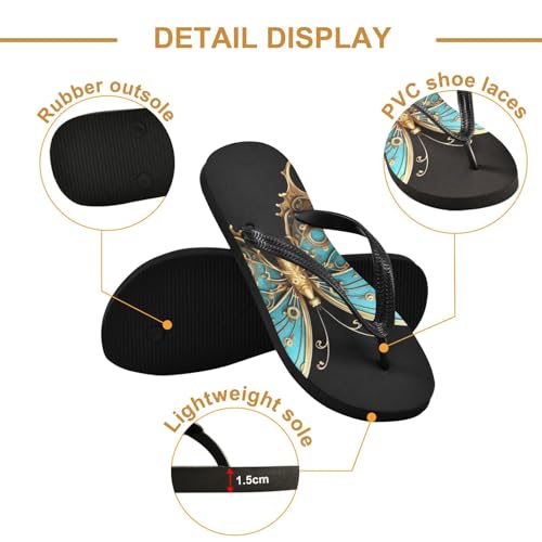 Butterfly Flip Flop Beach Summer Casual Sandal for Women & Men Shower Shoes 208543822