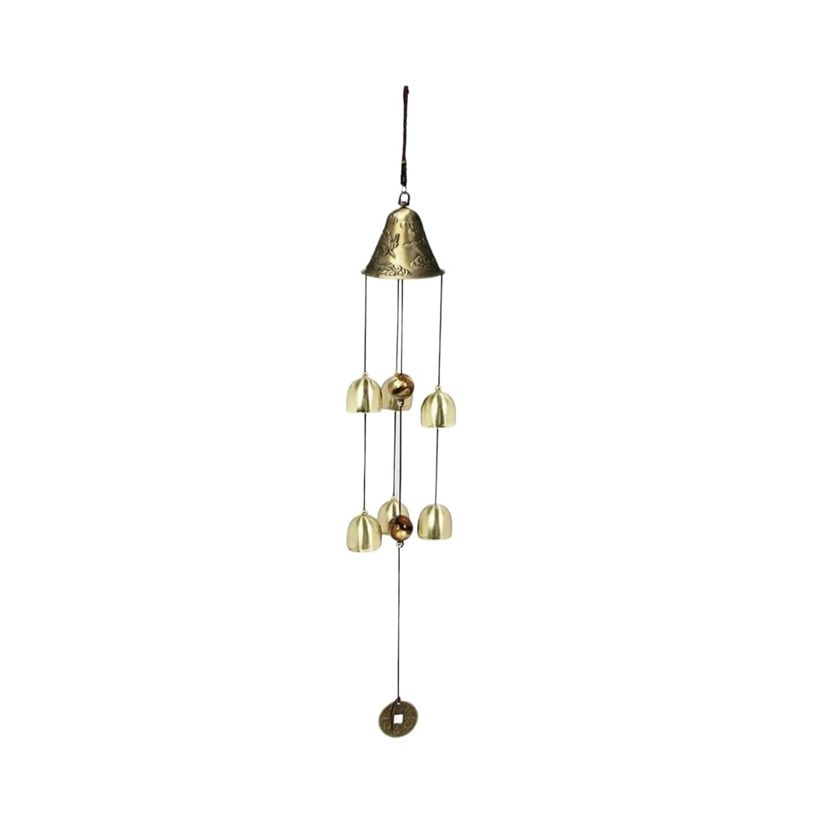 Campane A Vento Grandi campanelli eolici da giardino all'aperto Decorazioni da appendere in metallo Campanelli ornamentali in rame for la decorazione domestica del giardino/cortile/balcone Per Il Giar