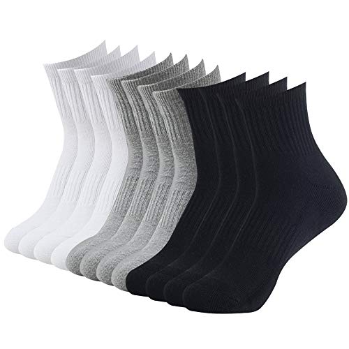 BONANGEL Socquettes pour Hommes en Coton, Chaussettes Basses Coupe Femme, Chaussettes de Sport avec Coussins