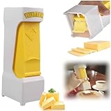 Portable Butter Cutter Slicer Single Stick, Butter Cutter and Storage Case, One Click Butter Dispenser Stick with Stainless Steel Blade, Butter Slicers for Butter Squares, Bread, Cheese