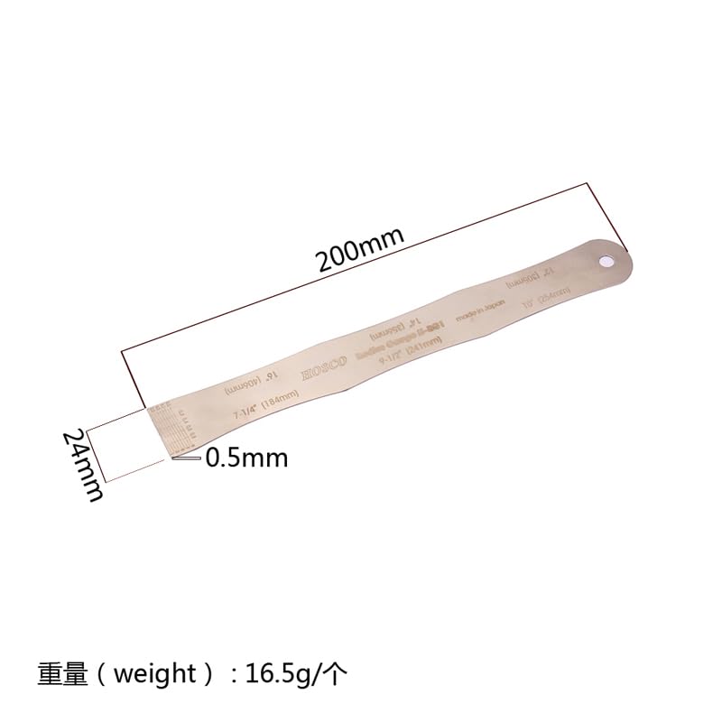 RuiJOTWAT Bass Guitar Neck Radius Gauge Ruler Setup Measuring Instruments - Image 3