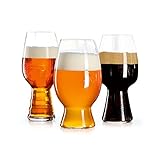 Spiegelau Craft Beer Tasting Kit Glasses, Set of 3, European-Made Lead-Free Crystal, Modern Beer Glasses, Dishwasher Safe, Professional Quality Tasting Glass Gift Set