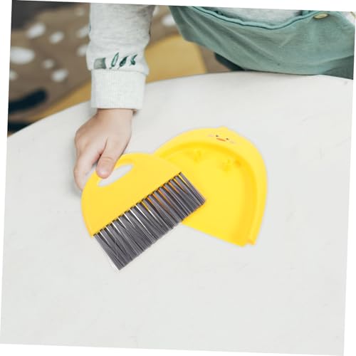 CLISPEED Mini Kehrgarnitur aus Robustem Kleiner Besen und Kehrschaufel Set für Schreibtisch Auto Büro und Zuhause Praktische Reinigungslösung für Kleine Flächen und Enge Ecken – Bild 5