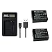 Produktbild 2 Stück 1800 mAh PAN BLC12 DMW-BLC12 Akku mit LCD-Akku-Ladegerät für Panasonic Lumix FZ1000, FZ200, FZ300, G5, G6, G7, GH2, DMC-GX8 (1 Stück Akku mit Ladegerät)