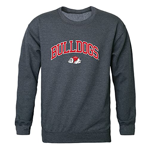Gardner Webb University NCAA Campus Crewneck Sweatshirt - Large, Heather Charcoal