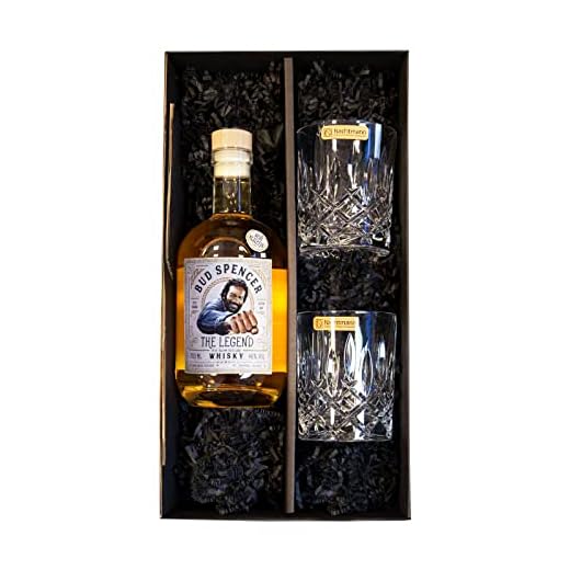 Bud Spencer Whisky (mild) 0,7 l 46% + 2 Nachtmann Tumbler in Präsentbox by Reichelts