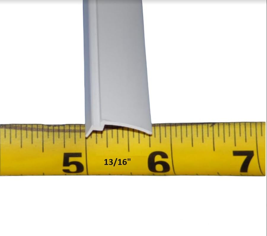 KC Hardware White 72" Long Snap in Vinyl Glazing Bead - 4-Pack | Durable Weather-Resistant Window Frame Seal | Easy Install | Residential & Commercial Use