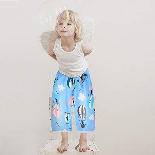 AolsteCell Jupe de Couche Bébé, Culotte d'apprentissage Lavable, Jupe d'apprentissage Propreté, Lot de 2 Jupe d'entraînement Bébé en Coton, Bleu