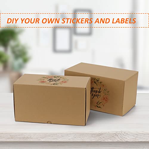 Image of HORLIMER 11x6x6 inches Shipping Boxes Set of 20, Brown Corrugated Cardboard Box Literature Mailer