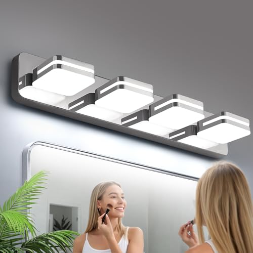 1600LM LED Modern Bathroom Vanity Light Fixtures, 360° Rotate Acrylic