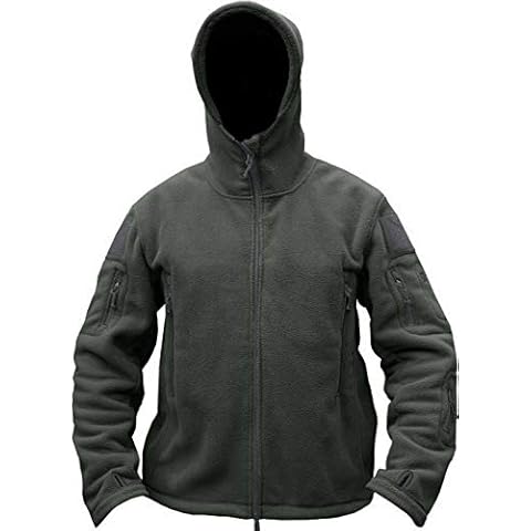 Shownicer Herren Fleecejacke Military Outdoor Winddichte Jacke Cover
