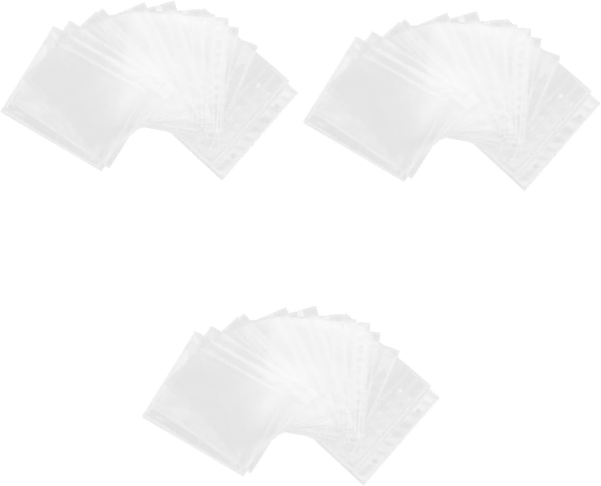 PRETYZOOM 60pcs Photo Album Sleeve Pages Protectors for Photos Postcards Collectibles for Weddings Graduations Family Memories Easy to Install Reusable