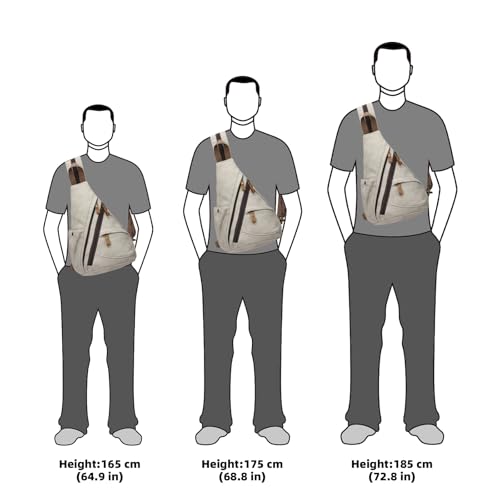 Image of KL928 PU Leather Sling Bag - Small Crossbody Backpack Shoulder Casual Daypack Rucksack for Men Women
