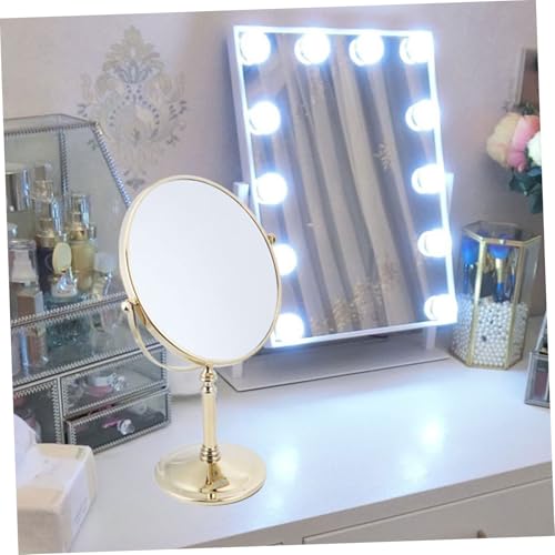 Espejo cosmético doble cara para maquillaje de espejo de aumento miniatura 5