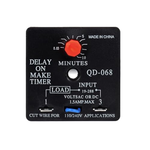 Relais de minuterie de pause 110V 240V AC DC avec délai de fonctionnement pour réfrigération