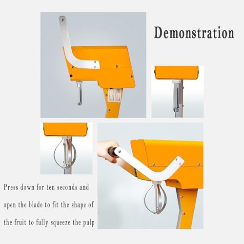 Commercial Juicer for Orange, Watermelon, Pineapple, Fast 10S Juicing with Corer and Double Blades, No Peeling Required for Fruits