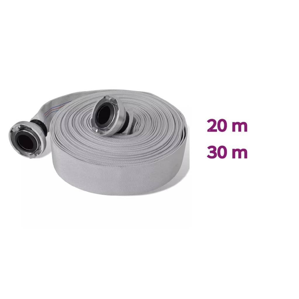 vidaXL Tuyau d'Incendie Plat 30 m Raccords C-Storz 2 Pouces Tuyau d'Arrosage