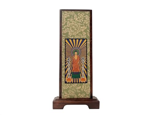 仏具 木製 掛軸スタンド 真宗大谷派 東 20代 三尊仏 【小型仏壇用 掛軸 掛け軸 掛軸台】