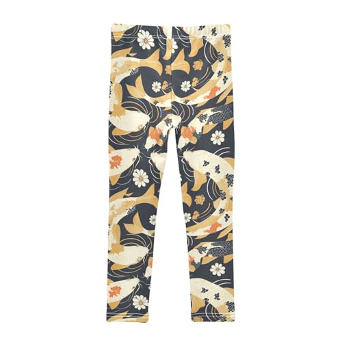 KLL Seamless Pattern Oil Painting Girls Cotton Pants Fashion High Waisted Athleisure Pants Exercise2