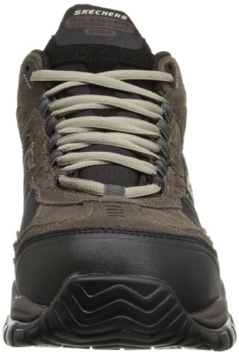 Skechers Men's Work Relaxed Fit Soft Stride Canopy Comp Toe Shoe, Brown/Black - 10.5 D(M) Us #TOP1