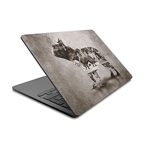 Skin MacBook Air 13.6 A2681/A3113 autocollant vinyle motif Bulldog français par Klaudia Senator