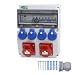 Produktbild RSE BAUSTROMVERTEILER WANDVERTEILER KOMPLETT VERDRAHTET 32A 16A 230V MIT HAGER SICHERUNGEN IP65, RSE 15-2x16A/5P, 4x230V