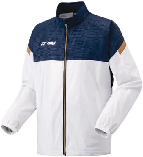 【オリジナルステッカー付】 ヨネックス ユニ裏地付ウィンドウォーマーシャツ テニスウォームアップウェア 70106Y-011(ホワイ