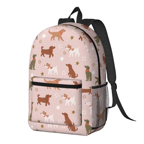 Dachshund Dog Pattern Laptop Backpacks for Men Women Business Hiking Travel Work2